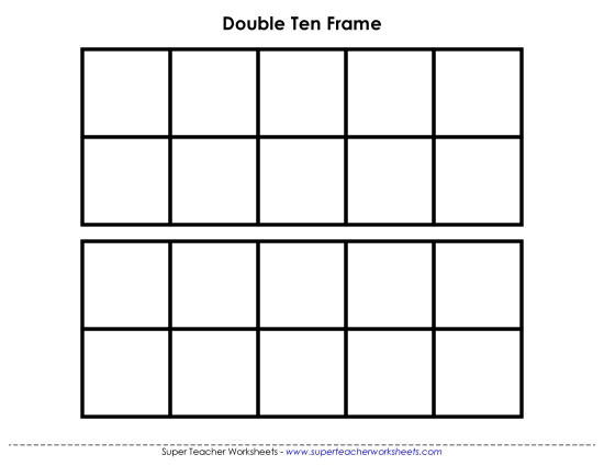 Blank Frames - Double Ten-Frame / Twenty-Frame (Blank)