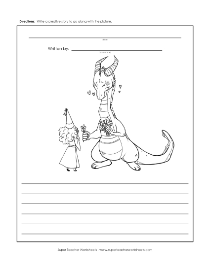 Story Pictures - Dragon and Princess Story Pictures - Dragon and Princess