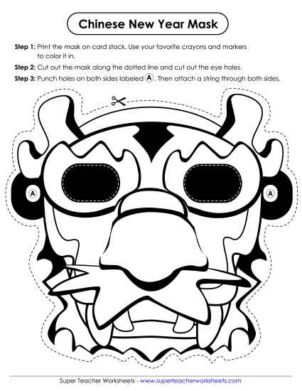Crafts - Dragon Mask Crafts - Dragon Mask