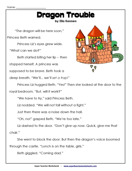 Fiction Stories - Dragon Trouble (Fiction) Fiction Stories - Dragon Trouble (Fiction)