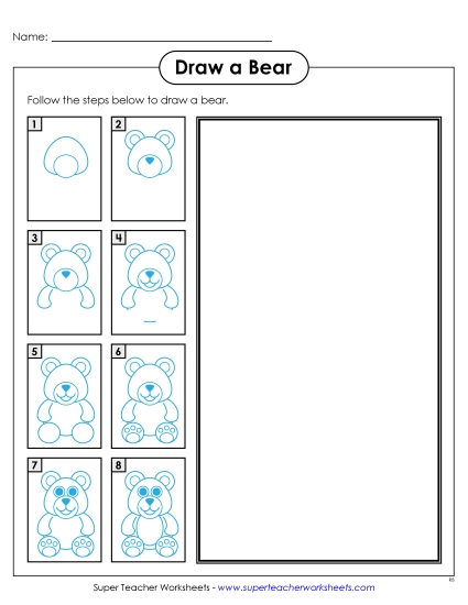 Animals - Draw a Bear Animals - Draw a Bear