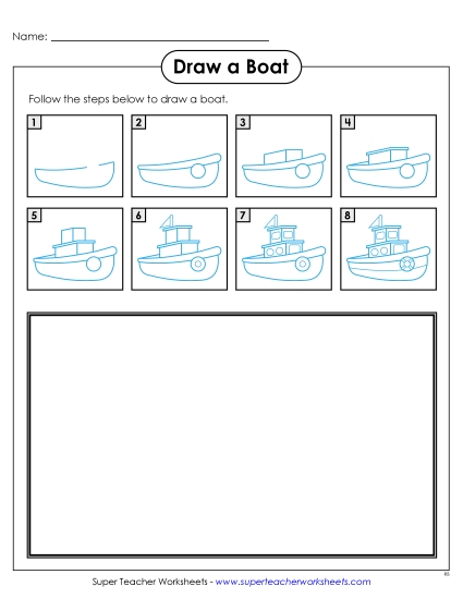 Transportation - Draw a Boat Transportation - Draw a Boat