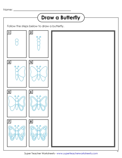 Insects - Draw a Butterfly