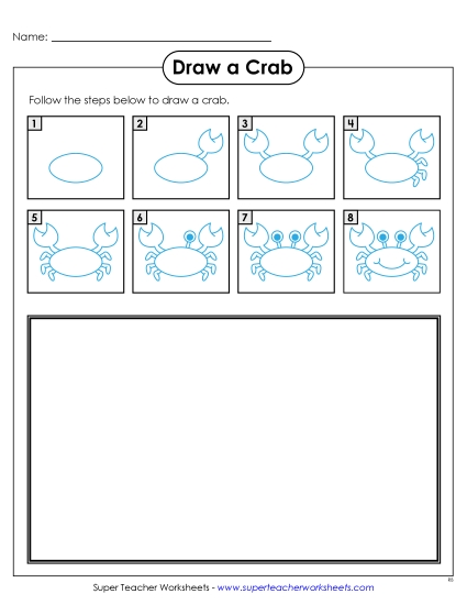 Animals - Draw a Crab