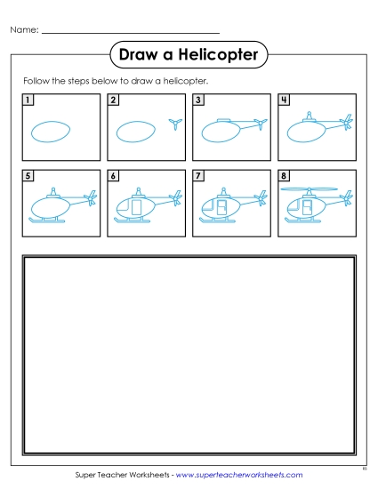 Transportation - Draw a Helicopter