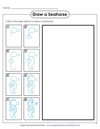 Zoo - Draw a Seahorse