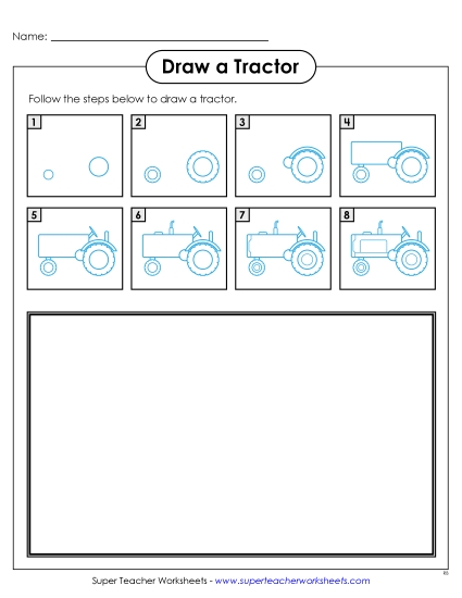 Farm - Draw a Tractor