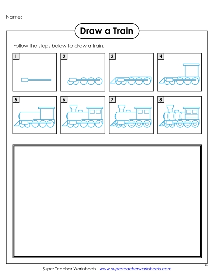 Transportation - Draw a Train