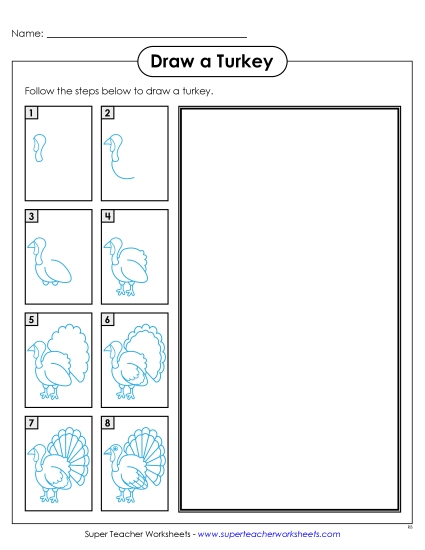 Holidays - Draw a Turkey Holidays - Draw a Turkey