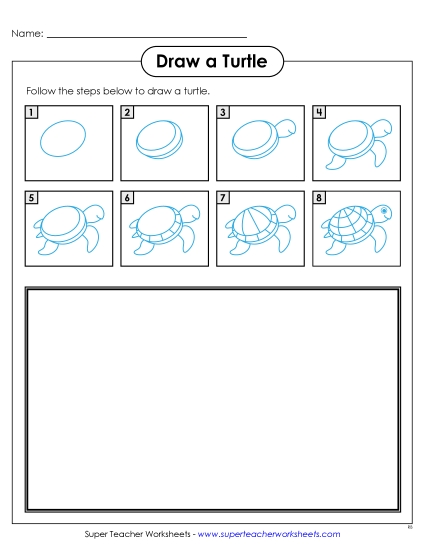 Animals - Draw a Turtle