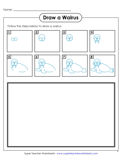 Zoo - Draw a Walrus Zoo - Draw a Walrus