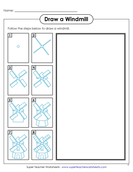 Buildings - Draw a Windmill