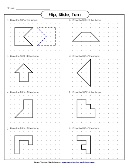 Drawing - Flips, Slides, Turns