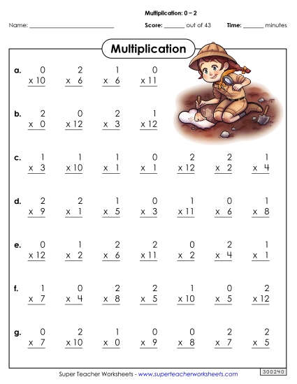 All Facts 0s through 2s - Drill: Basic Facts 0-2 (B) All Facts 0s through 2s - Drill: Basic Facts 0-2 (B)