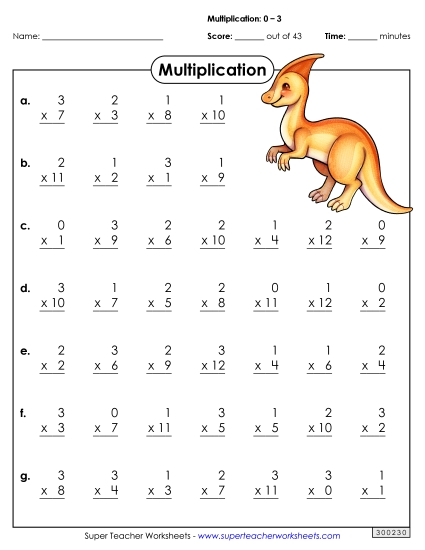 All Facts 0s through 3s - Drill: Basic Facts 0-3 (B) All Facts 0s through 3s - Drill: Basic Facts 0-3 (B)