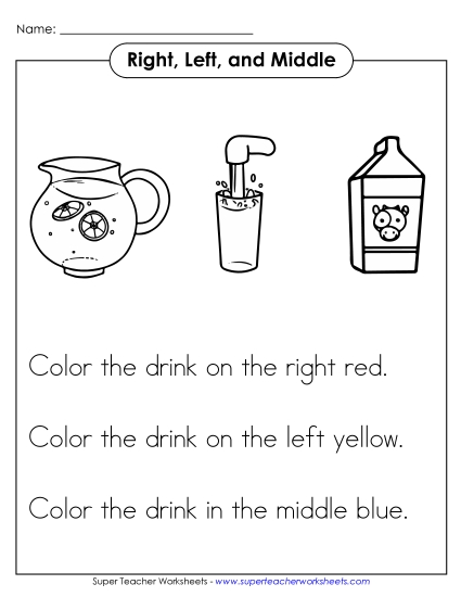 Right, Left, Middle - Drinks Right, Left, Middle - Drinks