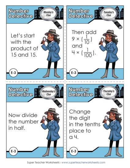 5th Grade - E3 - 112.5 (Printable PDF Worksheet)