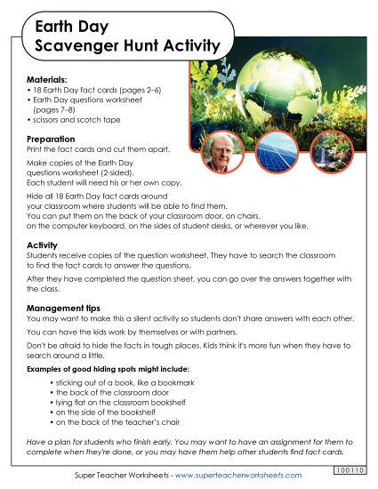 Scavenger Hunt - Earth Day Scavenger Hunt