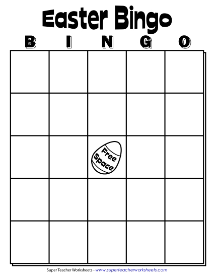 Classroom Games - Easter Bingo Classroom Games - Easter Bingo