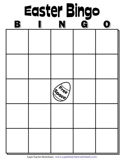 Classroom Games - Easter Class Bingo Game Classroom Games - Easter Class Bingo Game