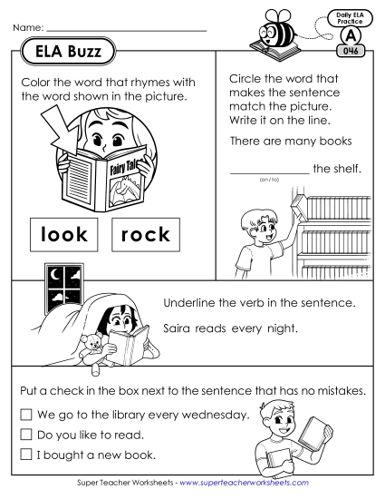 ELA Buzz: Week 10 Worksheets 46 through 50
