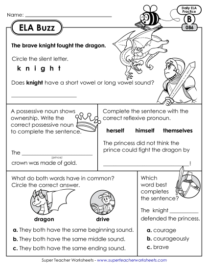 ELA Buzz: Week 18 Worksheets 86 through 90 ELA Buzz: Week 18 Worksheets 86 through 90