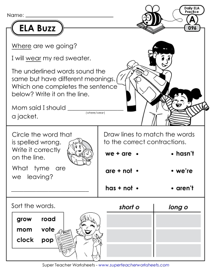 ELA Buzz: Week 20 Worksheets 96 through 100 ELA Buzz: Week 20 Worksheets 96 through 100