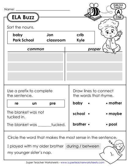 ELA Buzz: Week 24 Worksheets 116 through 120