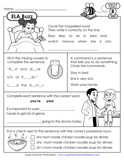 ELA Buzz: Week 29 Worksheets 141 through 145 ELA Buzz: Week 29 Worksheets 141 through 145