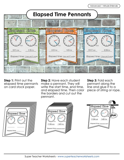 Elapsed Time: 1 Minute Increments - Elapsed Time Pennants (1 Minute Intervals) Elapsed Time: 1 Minute Increments - Elapsed Time Pennants (1 Minute Intervals)