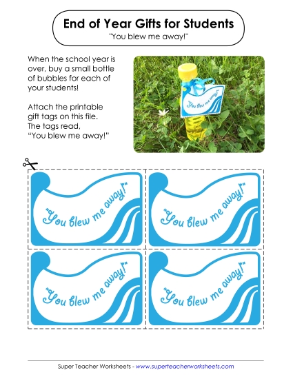 End-of-Year Gift Tags - End-of-Year Gift: Bubbles End-of-Year Gift Tags - End-of-Year Gift: Bubbles