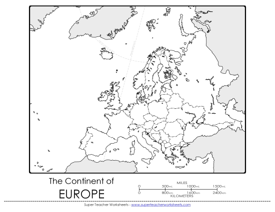 Maps of Europe - Europe - Blank Map Maps of Europe - Europe - Blank Map