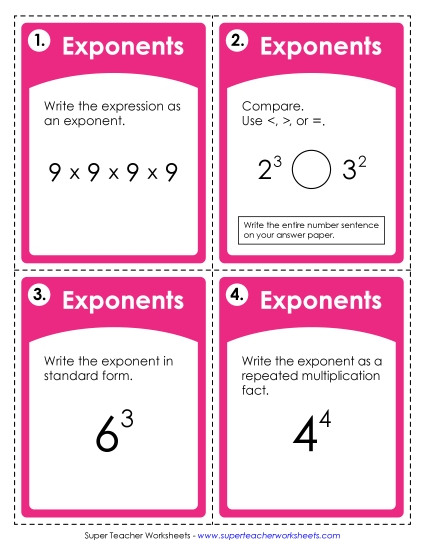 Exponents Exponents