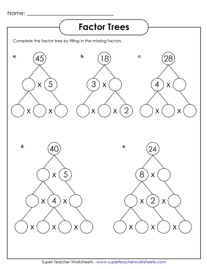 Factor Trees - Factor Trees #4