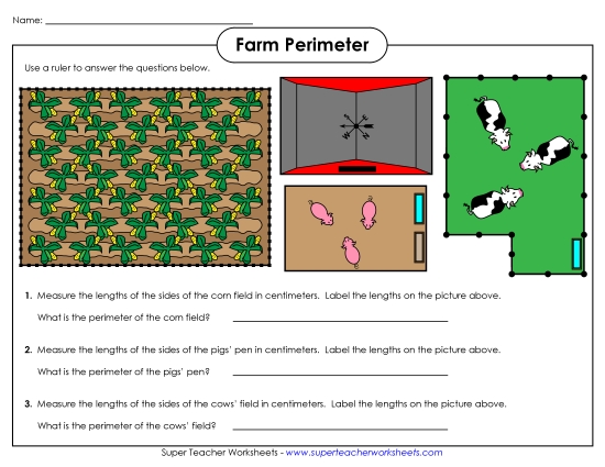 Basic (Simple Shapes & Whole Numbers) - Farm Perimeter (Basic)