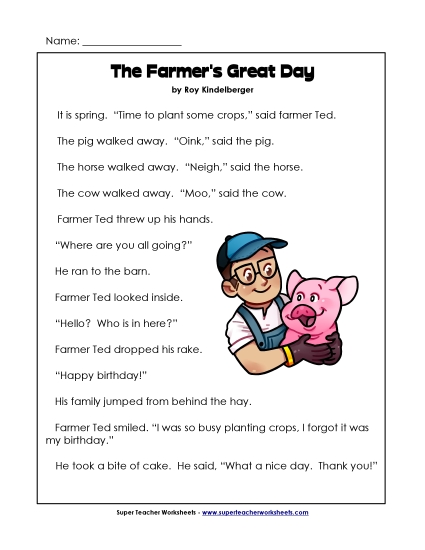 Farmer's Special Day
