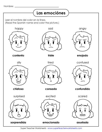 Feelings/Emotions (Sentimientos/Emociones) - Feelings/Emotions Pictures