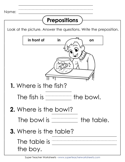 Level: Basic - Fill in the Blanks (Prepositions)