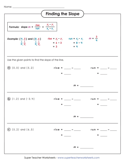 Slope (Ordered Pairs) - Finding Slope Using Ordered Pairs Slope (Ordered Pairs) - Finding Slope Using Ordered Pairs