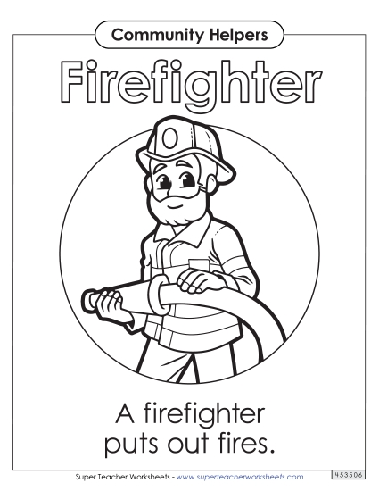 Coloring Activities - Firefighter Coloring Page Coloring Activities - Firefighter Coloring Page