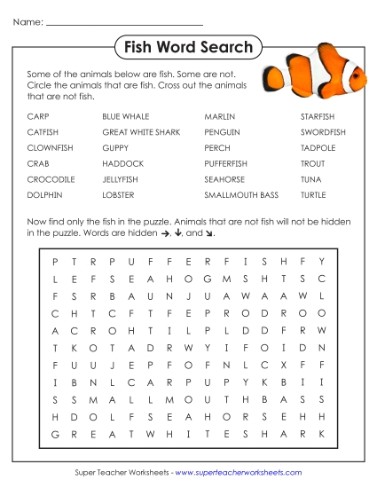 Intermediate (Grades 3-6) - Fish