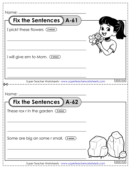Fix the Sentences A-61 through A-65