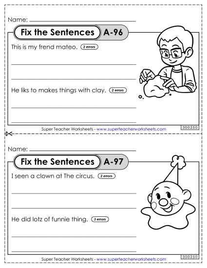 Fix the Sentences A-96 through A-100