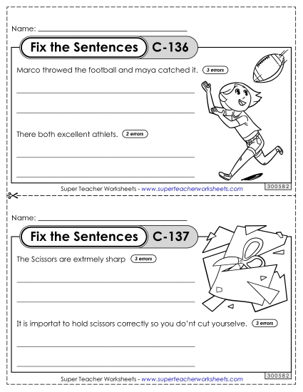 Fix the Sentences C-136 through C-140