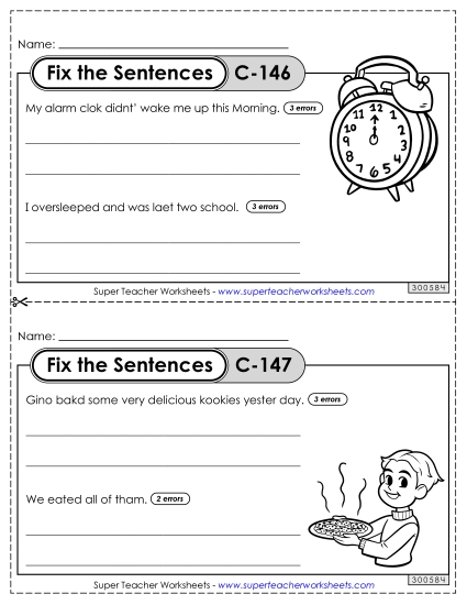 Fix the Sentences C-146 through C-150