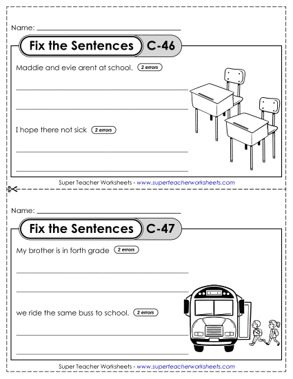 Fix the Sentences C-46 through C-50
