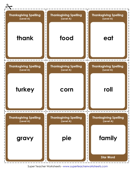 Flashcards, Word Wheel, and Slider - Flash Cards (A-Thanksgiving) Flashcards, Word Wheel, and Slider - Flash Cards (A-Thanksgiving)