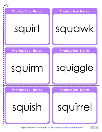 Flashcards, Sliders, and Word Wheels - Flash Cards (Squ- Words) Flashcards, Sliders, and Word Wheels - Flash Cards (Squ- Words)