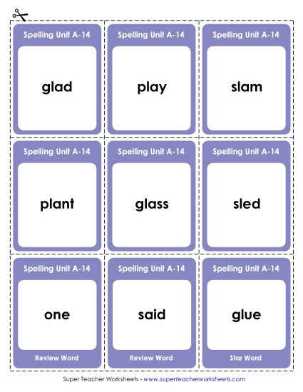 Flashcards, Word Wheel, and Slider - Flashcards (A-14) Flashcards, Word Wheel, and Slider - Flashcards (A-14)