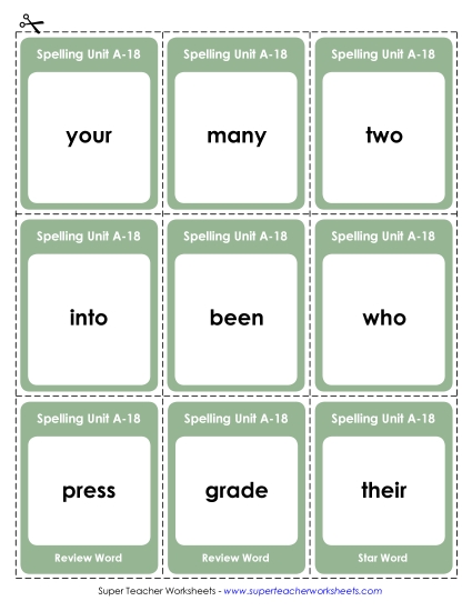 Flashcards, Word Wheel, and Slider - Flashcards (A-18) Flashcards, Word Wheel, and Slider - Flashcards (A-18)